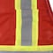 Radians Hi-Vis Econ TpO/Cl1 Two Tone Safety Vest-Red-2X SV22-1ZRM-2X - alternate 4